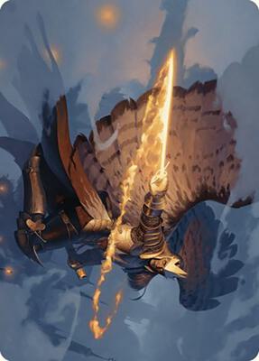 Aurelia's Vindicator Art Card card from Art Series: Murders at Karlov Manor
