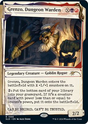 Grenzo, Dungeon Warden card from Secret Lair Drop Series