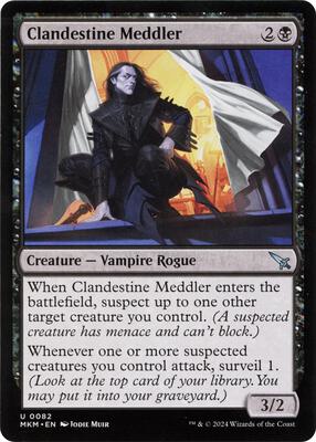 Clandestine Meddler (b) card from Murders at Karlov Manor