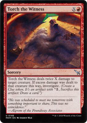 Torch the Witness (b) card from Murders at Karlov Manor