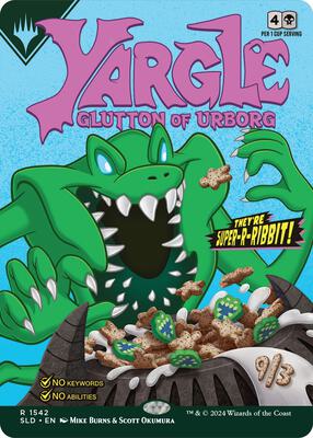 Yargle, Glutton of Urborg card from Secret Lair Drop Series