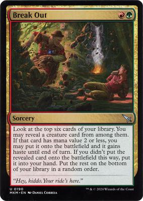 Break Out (b) card from Murders at Karlov Manor