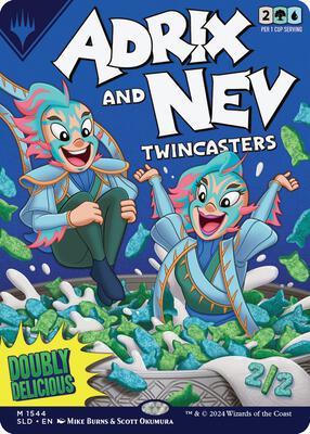 Adrix and Nev, Twincasters card from Secret Lair Drop Series