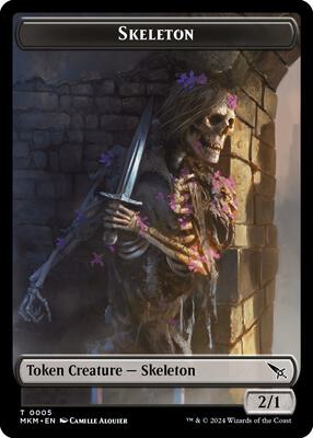 Skeleton Token card from Murders at Karlov Manor