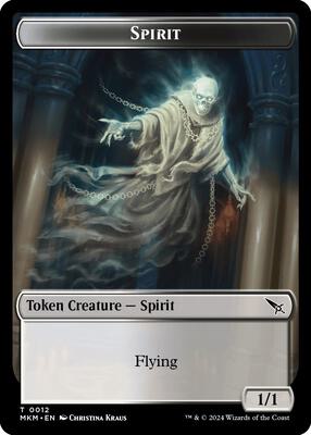 Spirit Token card from Murders at Karlov Manor