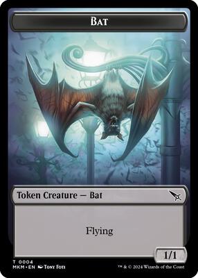 Bat Token card from Murders at Karlov Manor