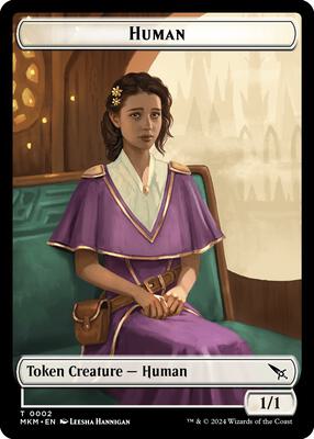 Human Token card from Murders at Karlov Manor