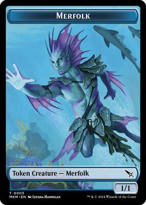 Merfolk Token card from Murders at Karlov Manor