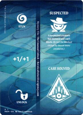 Punch Card Token (X1 // X2) card from Murders at Karlov Manor