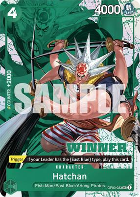 Hatchan (Winner Pack Vol. 6) card from One Piece Promotion Cards
