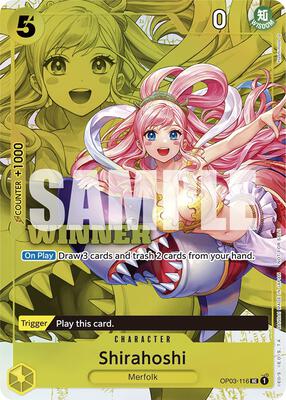 Shirahoshi (Winner Pack Vol. 6) card from One Piece Promotion Cards