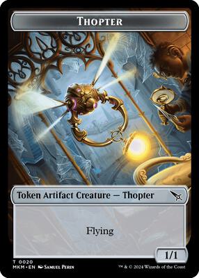 Thopter (0020) // Ooze Double-Sided Token card from Murders at Karlov Manor