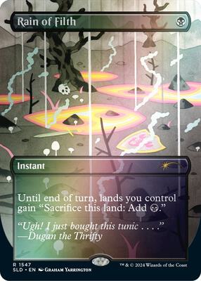 Rain of Filth (Rainbow Foil) card from Secret Lair Drop Series