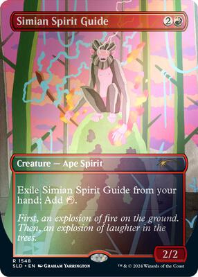 Simian Spirit Guide (Rainbow Foil) card from Secret Lair Drop Series