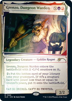 Grenzo, Dungeon Warden (Rainbow Foil) card from Secret Lair Drop Series