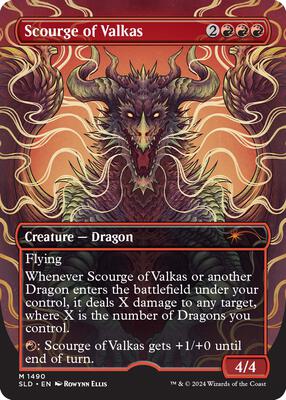 Scourge of Valkas card from Secret Lair Drop Series