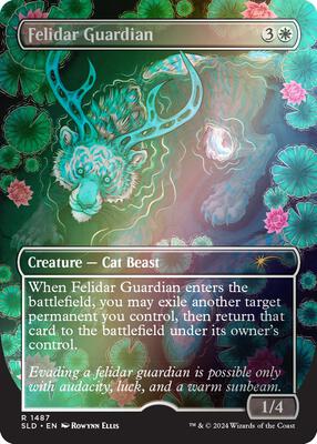 Felidar Guardian (Rainbow Foil) card from Secret Lair Drop Series