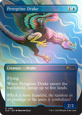 Peregrine Drake (Rainbow Foil) card from Secret Lair Drop Series