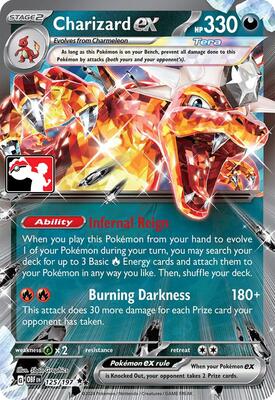 Charizard ex - 125/197 card from Prize Pack Series Cards