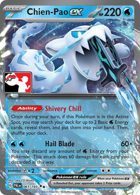 Chien-Pao ex - 061/193 card from Prize Pack Series Cards