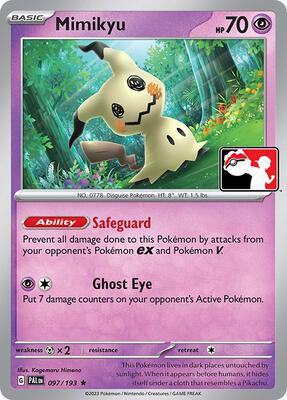 Mimikyu - 097/193 card from Prize Pack Series Cards