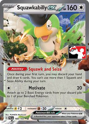 Squawkabilly ex - 169/193 card from Prize Pack Series Cards