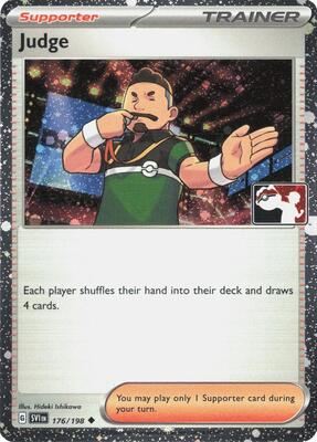 Judge - 176/198 (Cosmos Holo) card from Prize Pack Series Cards