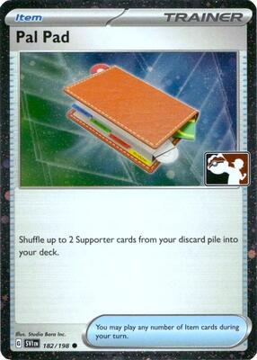 Pal Pad - 182/198 (Cosmos Holo) card from Prize Pack Series Cards