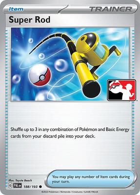 Super Rod - 188/193 card from Prize Pack Series Cards