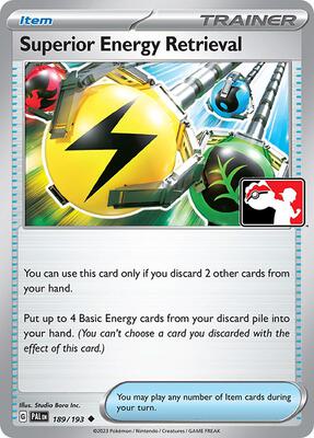 Superior Energy Retrieval - 189/193 card from Prize Pack Series Cards