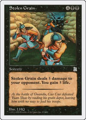 Stolen Grain card from Portal Three Kingdoms