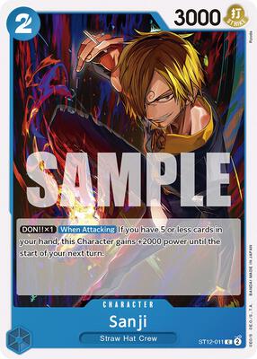 Sanji card from Starter Deck 12: Zoro and Sanji