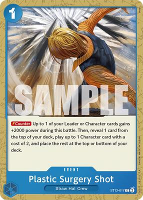 Plastic Surgery Shot card from Starter Deck 12: Zoro and Sanji