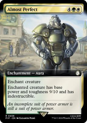 Almost Perfect (Extended Art) card from Universes Beyond: Fallout