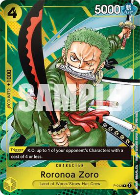 Roronoa Zoro (Event Pack Vol. 3) card from One Piece Promotion Cards