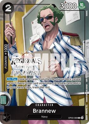 Brannew (Offline Regional 2024) [Finalist] card from One Piece Promotion Cards