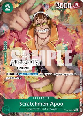 Scratchmen Apoo (Online Regional 2024) [Participant] card from One Piece Promotion Cards