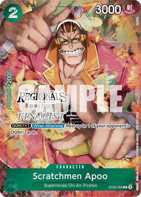 Scratchmen Apoo (Online Regional 2024) [Finalist] card from One Piece Promotion Cards