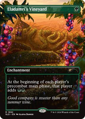 Eladamri's Vineyard card from Secret Lair Drop Series