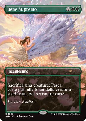 Greater Good (Italian) - "Bene Supremo" card from Secret Lair Drop Series