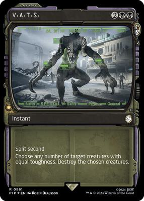 V.A.T.S. (Showcase) (Surge Foil) card from Universes Beyond: Fallout