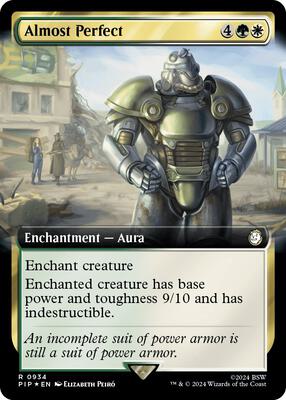 Almost Perfect (Extended Art) (Surge Foil) card from Universes Beyond: Fallout