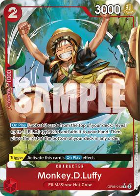 Monkey.D.Luffy (Alternate Art) card from Wings of the Captain