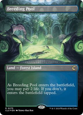 Breeding Pool (Borderless) card from Ravnica: Clue Edition