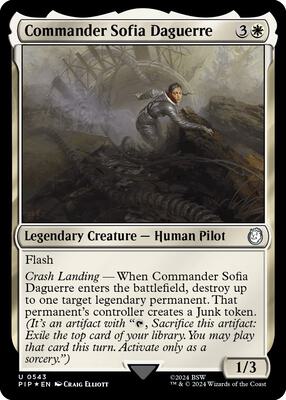 Commander Sofia Daguerre (Surge Foil) card from Universes Beyond: Fallout