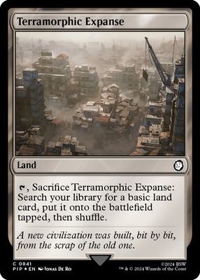 Terramorphic Expanse (Surge Foil) card from Universes Beyond: Fallout
