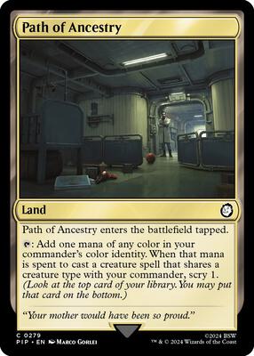 Path of Ancestry card from Universes Beyond: Fallout