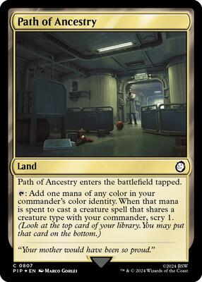 Path of Ancestry (Surge Foil) card from Universes Beyond: Fallout