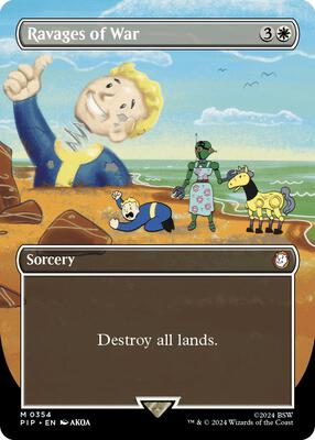 Ravages of War (Borderless) card from Universes Beyond: Fallout
