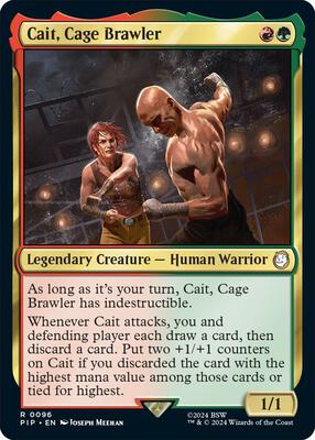 Cait, Cage Brawler card from Universes Beyond: Fallout